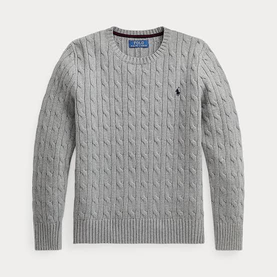 Men's Round neck cable Sweater