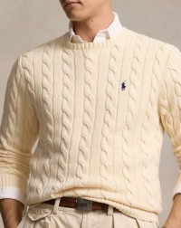 Men's Round neck cable Sweater