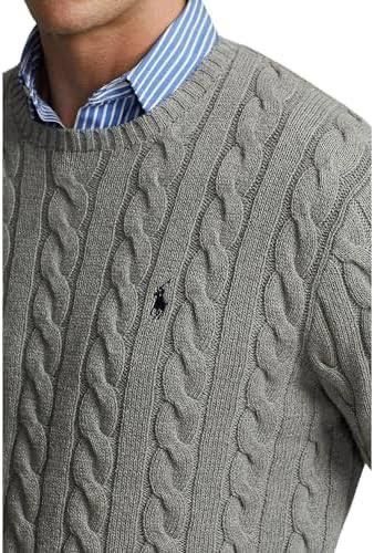 Men's Round neck cable Sweater