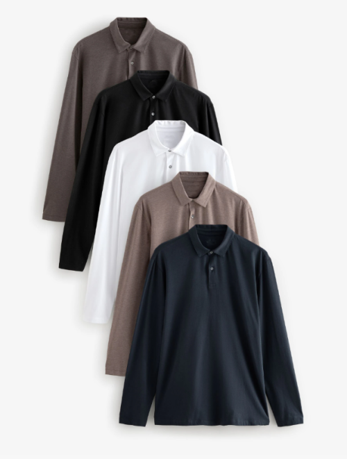 Regular Fit Long Sleeve Polo Shirts